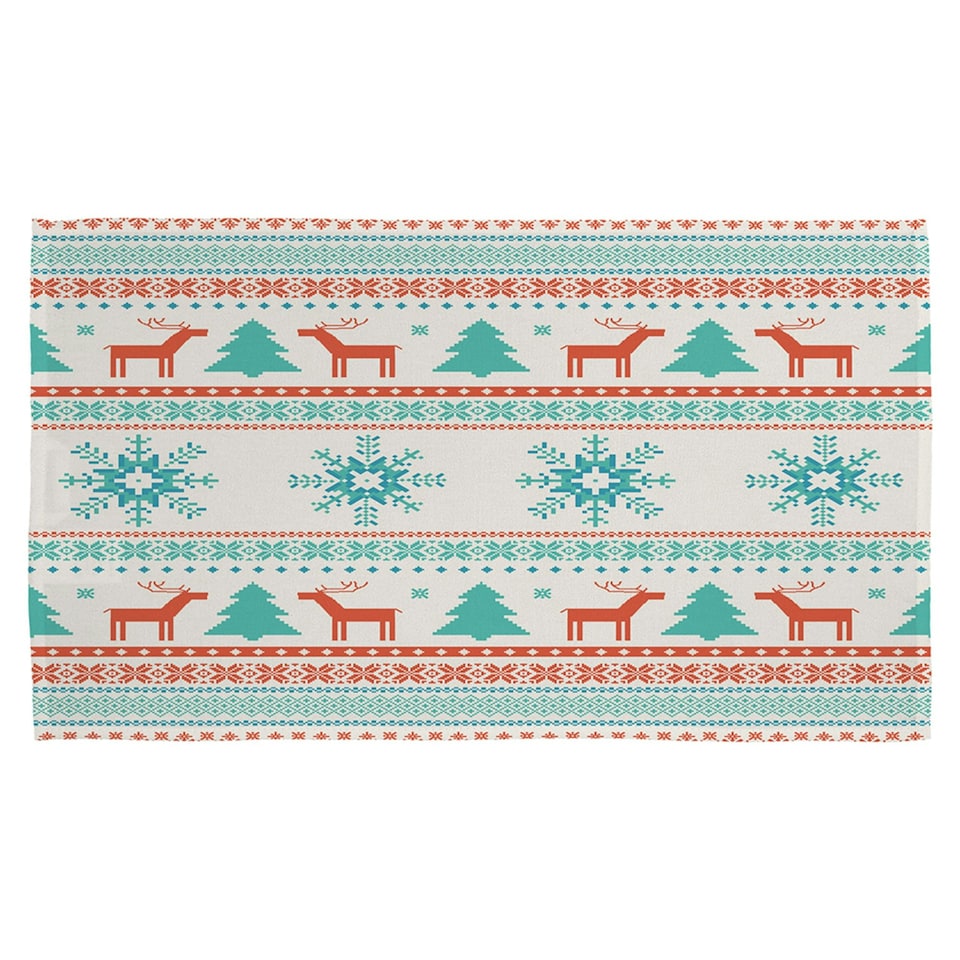 Christmas traditional knitted (kitchen towel)
