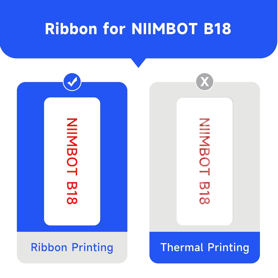 image 1 of NIIMBOT N1 Thermal Transfer Ribbon Cartridge Red