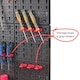 image 4 of KCT 2 Pcs Plastic Wall Mounted Tool Board Storage DIY Organiser Garage Workshop Shed Shelves