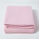 image 2 of Homescapes Organic Cotton Waffle Blanket/ Throw Pink - 250 x 230 cm Pink