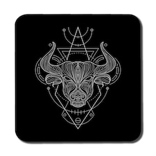 Zodiac taurus geometric (coaster)