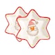 image 1 of Nicola Spring Father Christmas Star Serving Plates - 18cm - White | White | White