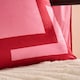 image 2 of OHS 2 x Square Print Matte Velvet Decorative Cushion Covers | Pink | Hot Pink