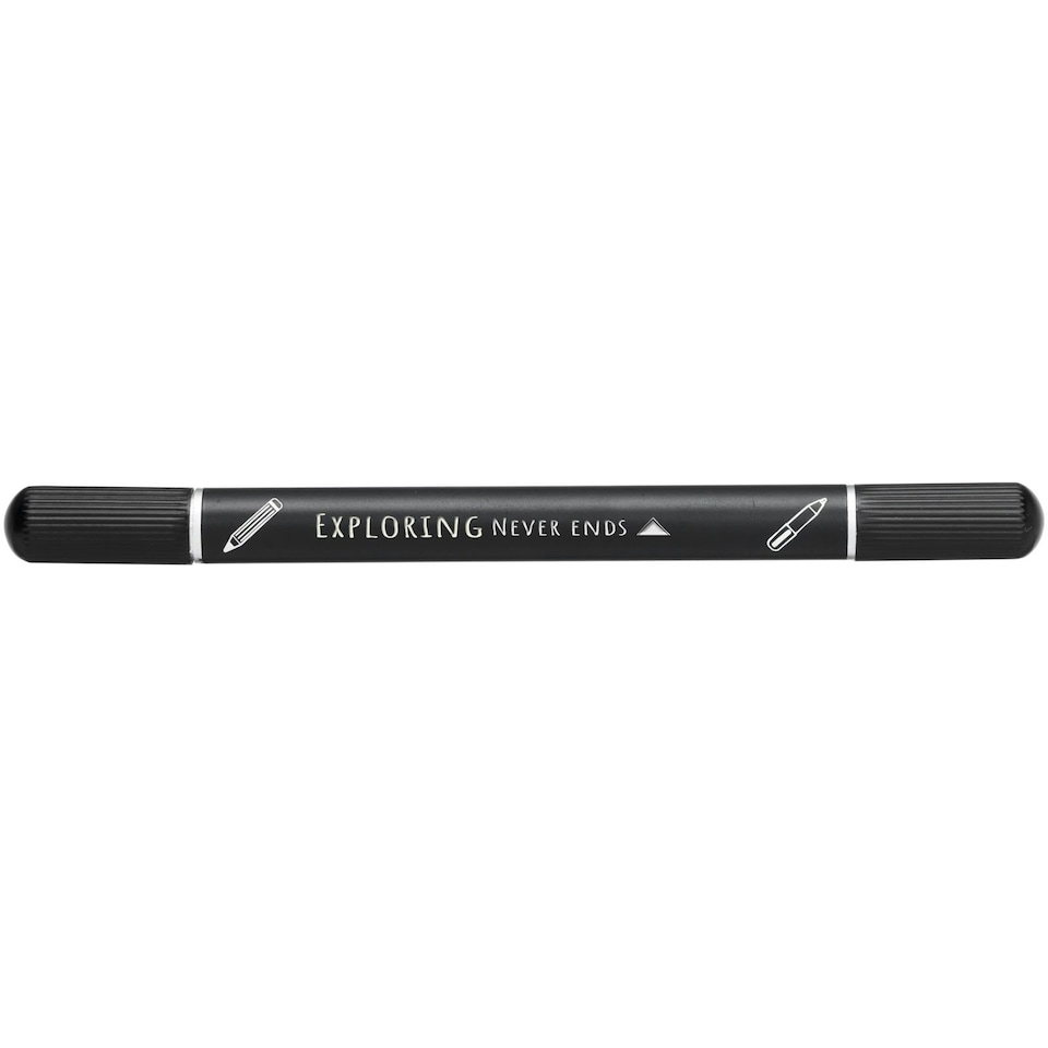 image 1 of Skribo Notepad And Pen Set - Solid Black - One Size
