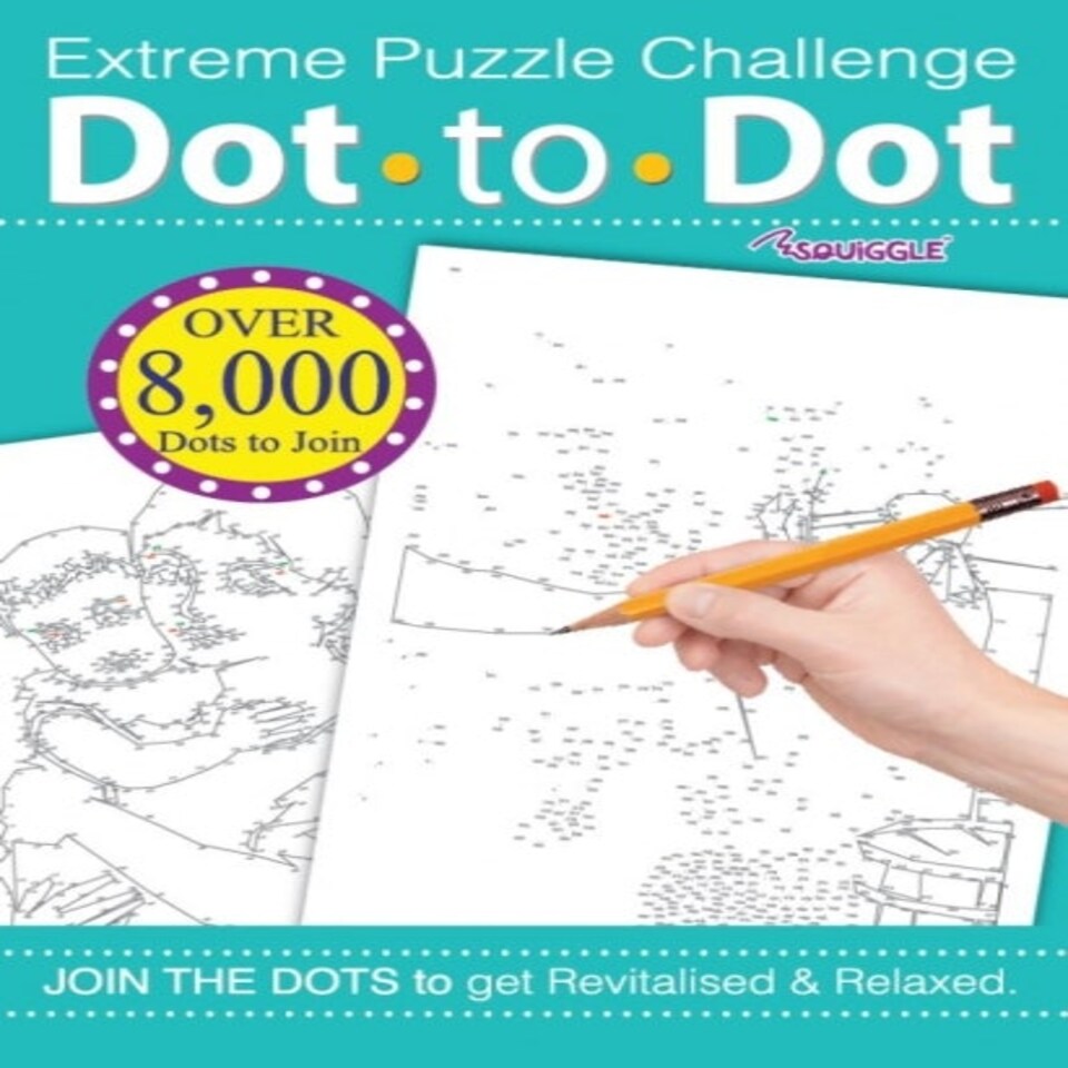 image 1 of Single A4 24 Sheets Extreme Dot-to-Dot Puzzle Challenge Book