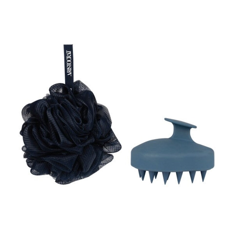 image 1 of Aristocrat Shower Exfoliating Set | Blue