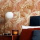 image 1 of Belize Tropical Wallpaper in Terracotta Multi