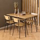 image 3 of Peru Rectangular Dining Table in Wild Oak 120x75cm