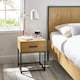 image 3 of Premium Ashford Light Oak Effect 1 Drawer Bedside Table