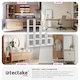 image 7 of Bookshelf Talisa - 10 shelving compartments in cube design White