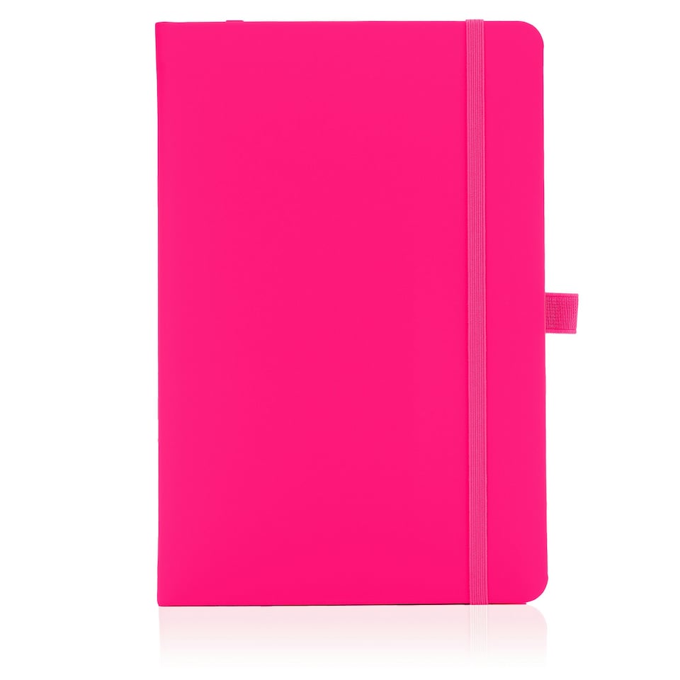 image 1 of Notes London A5 Wilson Lined Page Notebook Neon Pink