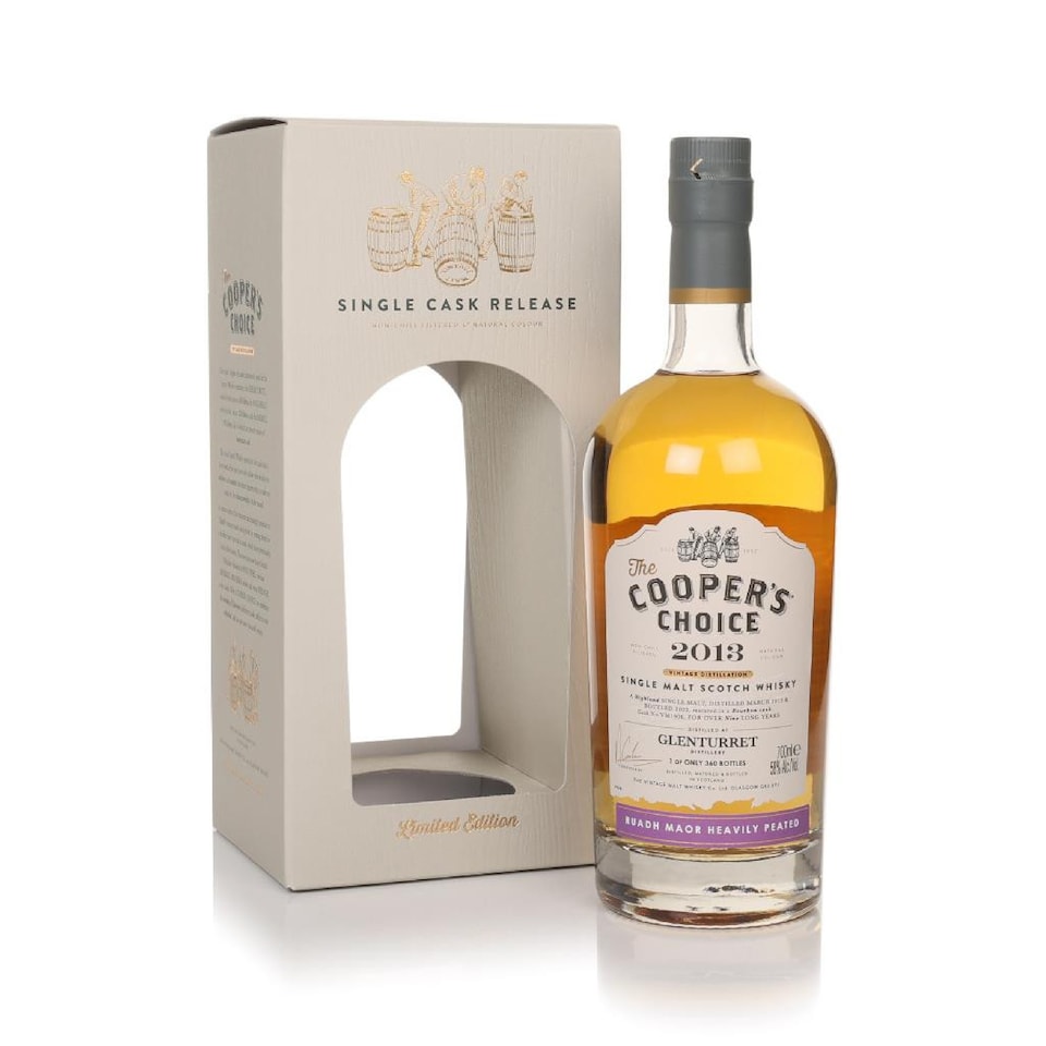 image 1 of Glenturret - Cooper's Choice - Heavily Peated Single Cask No. 1906 2013 9 year old Whisky | Multi | 1