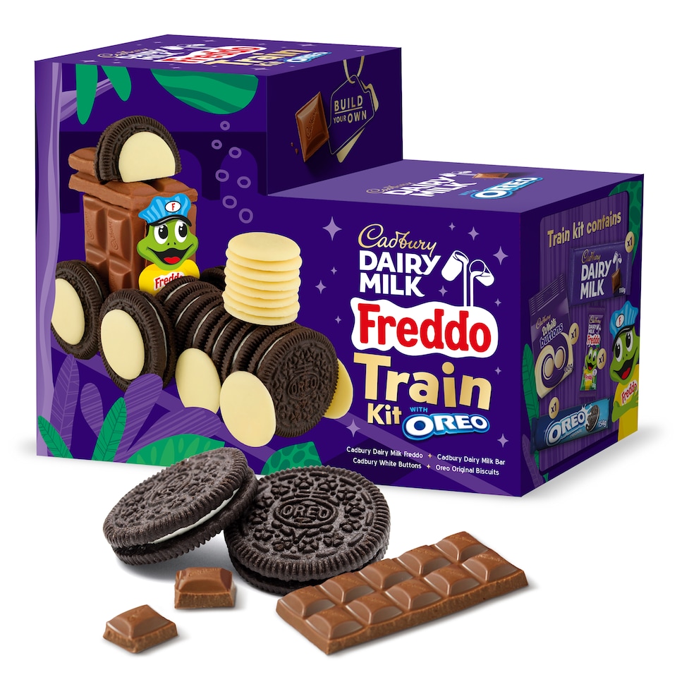 image 1 of Cadbury Dairy Milk & Oreo Biscuit Train Kit