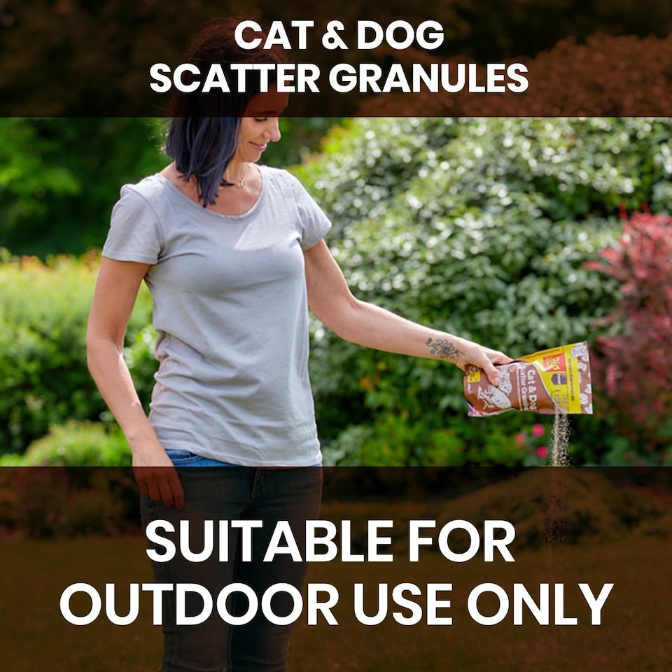 image 1 of Cat and Dog Scatter Granules 750g Natural Plant Oil Garden Pet Repellent for Digging Scratching Fouling Outdoor Patio