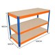image 4 of S-Rax 3 Tier Workbench - 120cm x 60cm x 90cm Orange