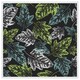 image 1 of Leaf print on dark bachground (Picture Frame) White | XS