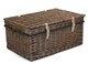 image 3 of Wicker 62cm Antique Wash Picnic Basket | Brown | Brown | One Size