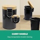 image 5 of Royalford 5L Pedal Bin with Bamboo Lid and Removable Basket