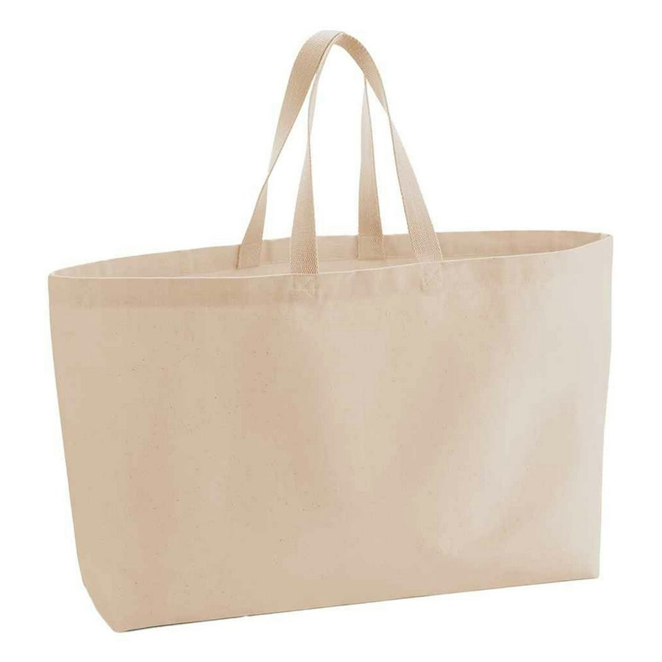 Westford Mill Canvas Oversized Tote Bag - Peach - One Size (UTRW8550)