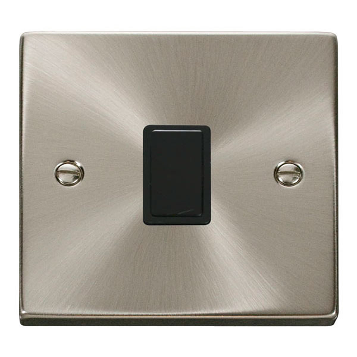 SE Home Satin / Brushed Chrome 1 Gang 20A DP Switch in Metallic Silver
