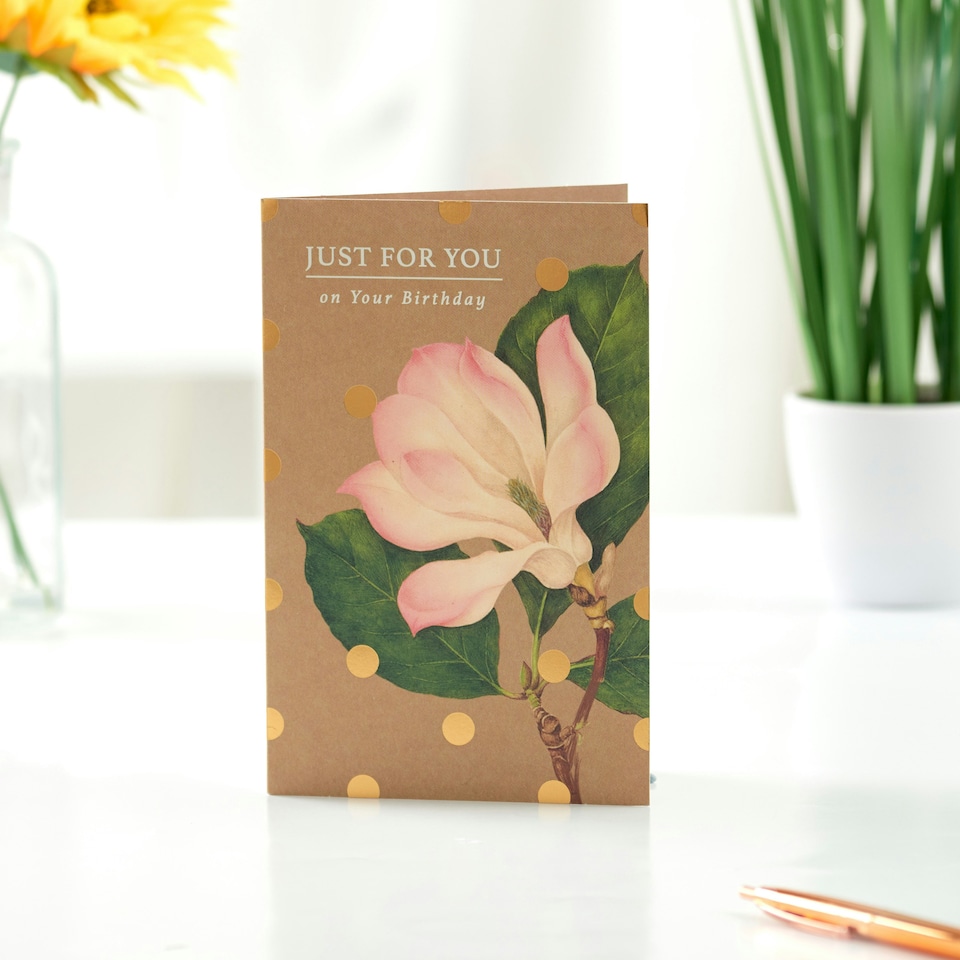 image 1 of Birthday card - large flower