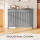 image 4 of HOMCOM Large Radiator Cover with Drawers and Vertical Slats 119 x 19 x 93 cm