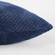image 3 of OHS 2 x Soft Waffle Textured Fleece Cushion Covers, 45x45cm - Navy Blue