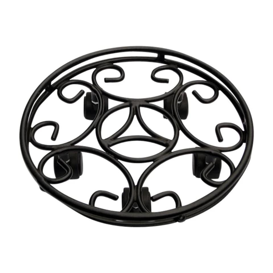 image 1 of Garden Pride Pot Caddy - Round - Large 17" - Black Pack of 2