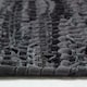 image 4 of Homescapes Denver Leather Woven Rug Black - 120 x 180 cm Black | 120 x 180 cm