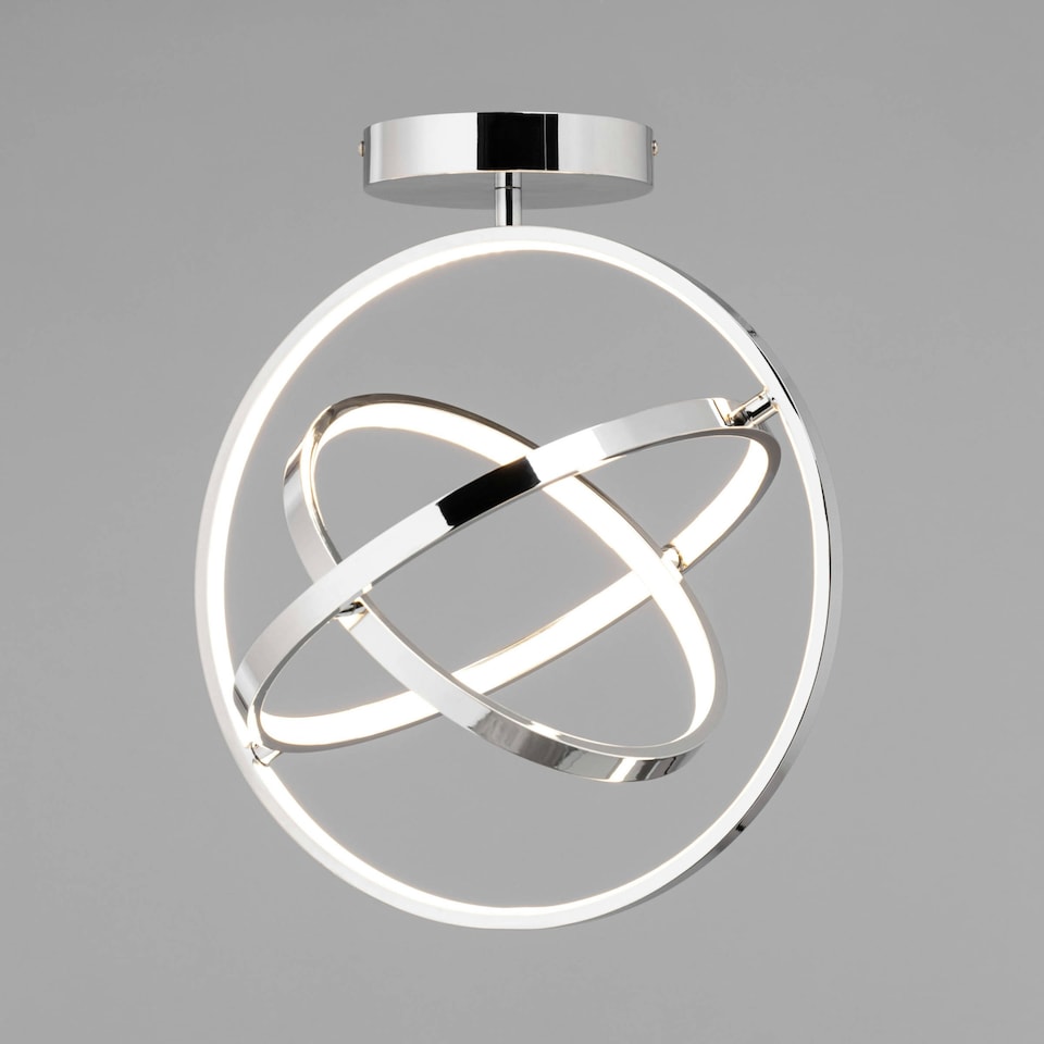 image 1 of BHS Ingel LED Ceiling Light | Silver | Chrome | 1