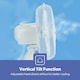 image 3 of GEEPAS 16’’ Pedestal Fan - 40W, Grey Pack of 2