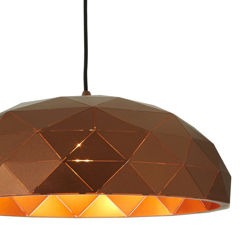 image 1 of Interiors by Premier Small Coffee Dome Pendant Light