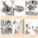 image 4 of Yaheetech 170 cm Multi-Level Cat Play House Light Grey