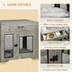 image 5 of PawHut Modern Pet Crate End Table w/ Double Doors, Drawer, for Medium Dogs