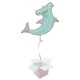image 1 of Hammerhead Shark Helium Foil Giant Balloon - Inflated Balloon in a Box Blue