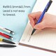 image 5 of 4 Sets of 0.7mm Mechanical Pencil and HB Lead Refills Comfortable Grip, Smooth & Precise Writing