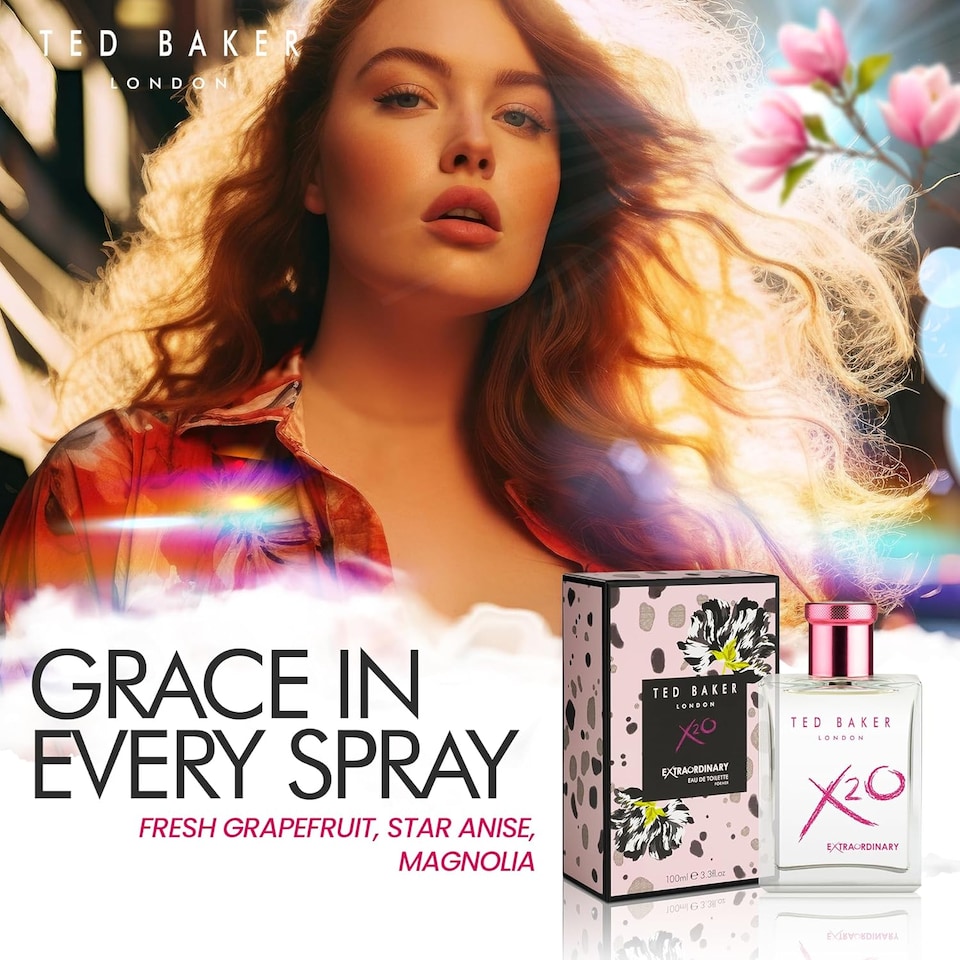 image 1 of Ted Baker X20 Extraordinary Her Eau de Toilette, Fruity Floral 100ml