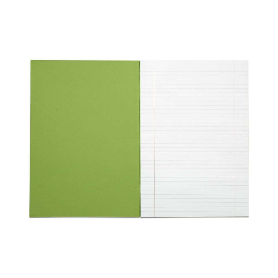 image 1 of Rhino 80 Page 8mm Lined Exercise Book Light Green A4 50 Pack