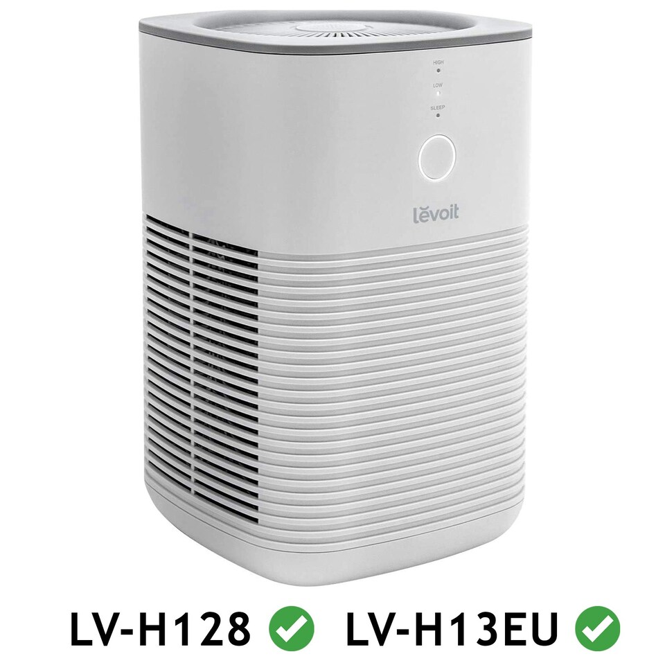 image 1 of SPARES2GO HEPA Filter compatible with Levoit LV-H128 LV-H13EU Air Purifier LV-H128-RF LV-13EU-RF (Pack of 4 Filters)
