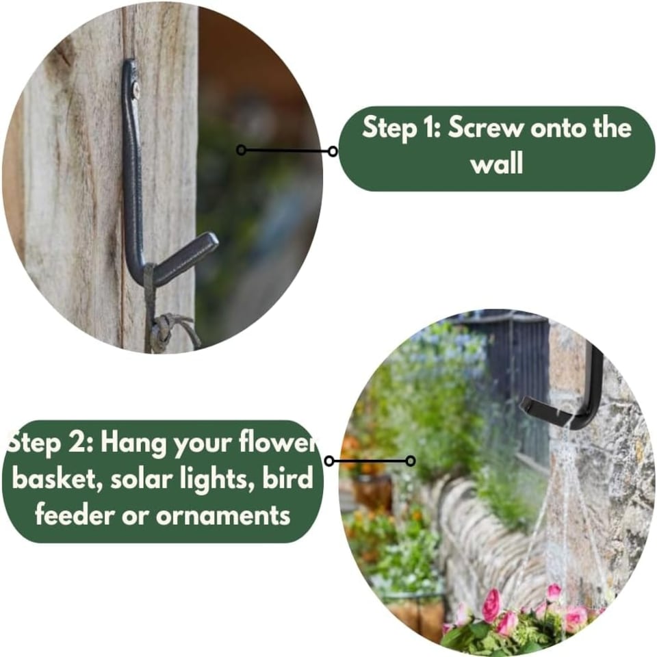 image 1 of Marco Paul Pack of 2 Heavy Duty Garden Hooks