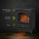 image 3 of HOMCOM Fireplace Stove Heater Log Burning Flame Electric 950/1850W Living Room