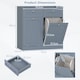 image 2 of COSTWAY Double Tilt-Out Laundry Hamper Cabinet Grey