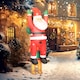 image 8 of Outsunny 7FT Hanging Christmas Inflatable Santa with Dog, Christmas Blow Up Decoration with Built-in LED Lights for Garden, Indoor Outdoor Home Decor
