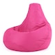 image 1 of Kids High Back Bean Bag Pink Indoor Outdoor Childrens Bean Bags | Pink | Pink | M | 1