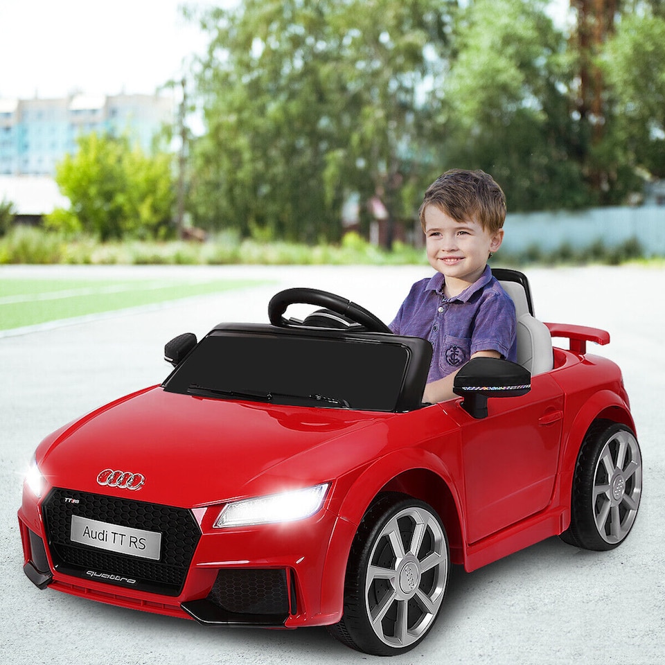 image 1 of COSTWAY 12V Children's car Licensed Audi TTRS Red