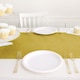 image 1 of Gold Glitter Plastic Table Runner - 33cm x 275cm