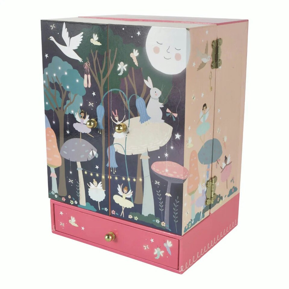 image 1 of Floss & Rock Childrens Enchanted Wardrobe Musical Jewellery Box