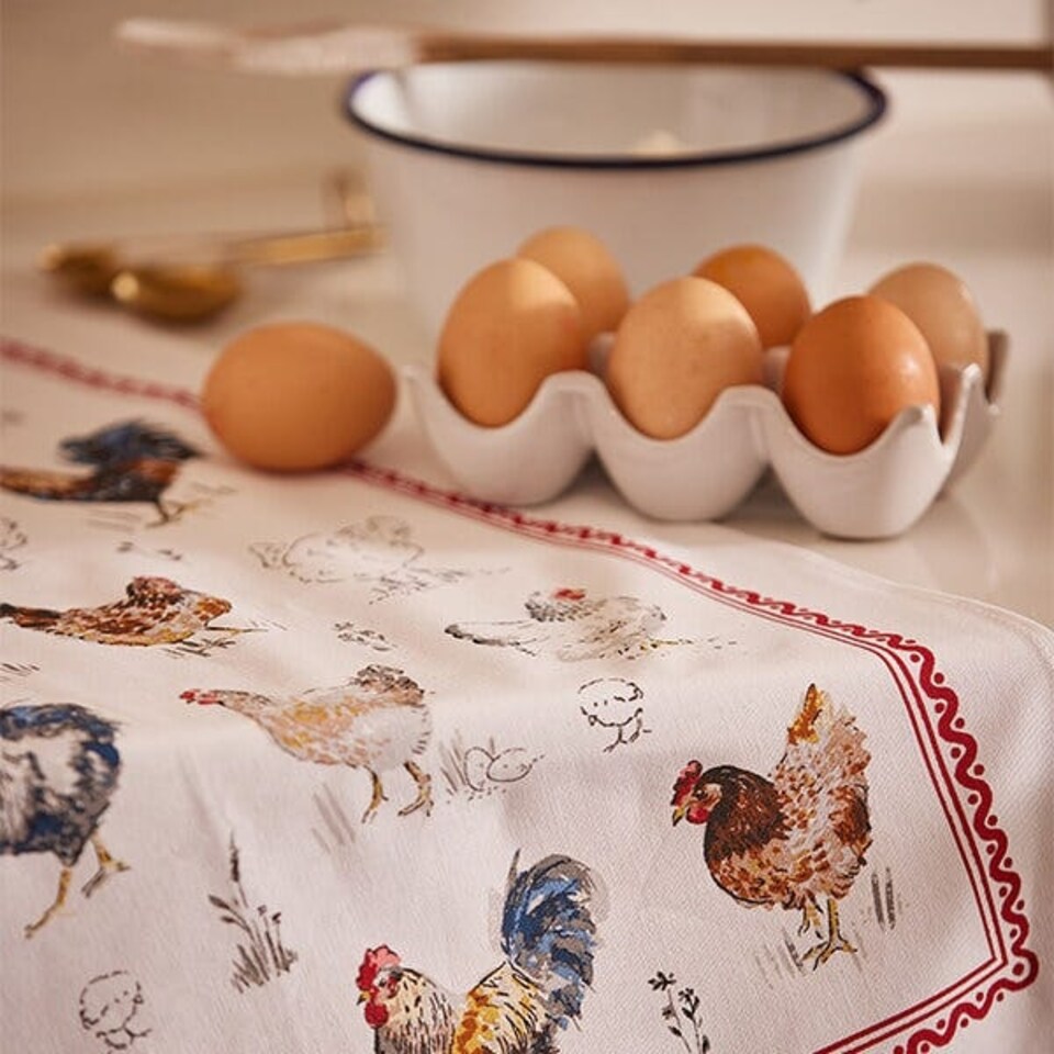 image 1 of Ulster Weavers Farm Birds Cotton Tea Towel