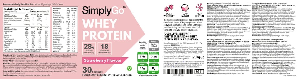 image 1 of Strawberry Whey Protein Powder
