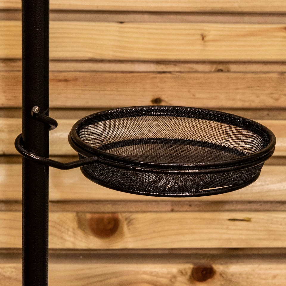 image 1 of 1.9m Hammertone Metal Wild Bird Garden Feeding Station